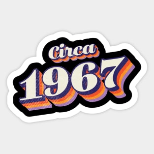 1967 Birthday Sticker